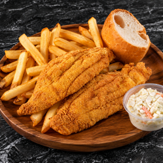 2pc Fried Fish Plate