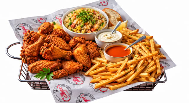 Family Pack 1 (20Wings, LG Rice, 1 Side).