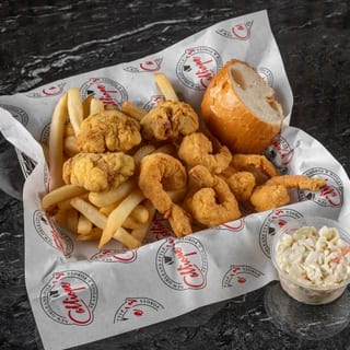 5 Fried Shrimp + 3 Oysters Plate