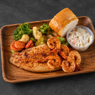 5pc Grilled Shrimp + 1 Fish Plate