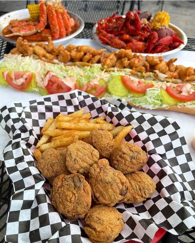 7pc Fried Oysters Plate.