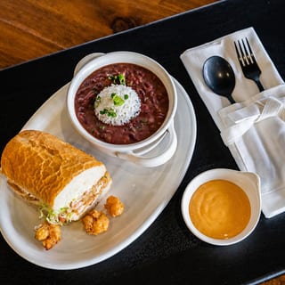 Lunch: Sm PoBoy+Sm Red Bean