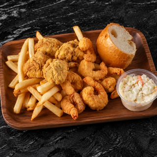 5 Fried Shrimp + 3 Oysters Plate