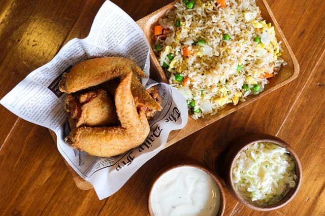 Large Veggie Fried Rice.