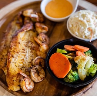 12 Grilled Shrimp Plate