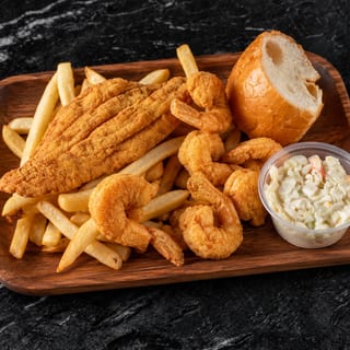 5 Fried Shrimp + 1pc Fish Plate