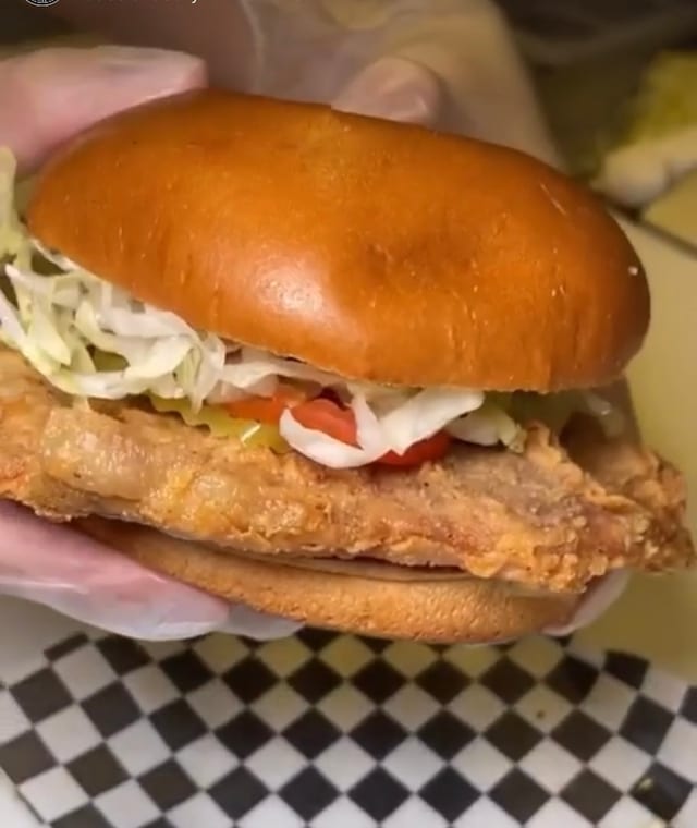 Bun Fried Pork Chop.