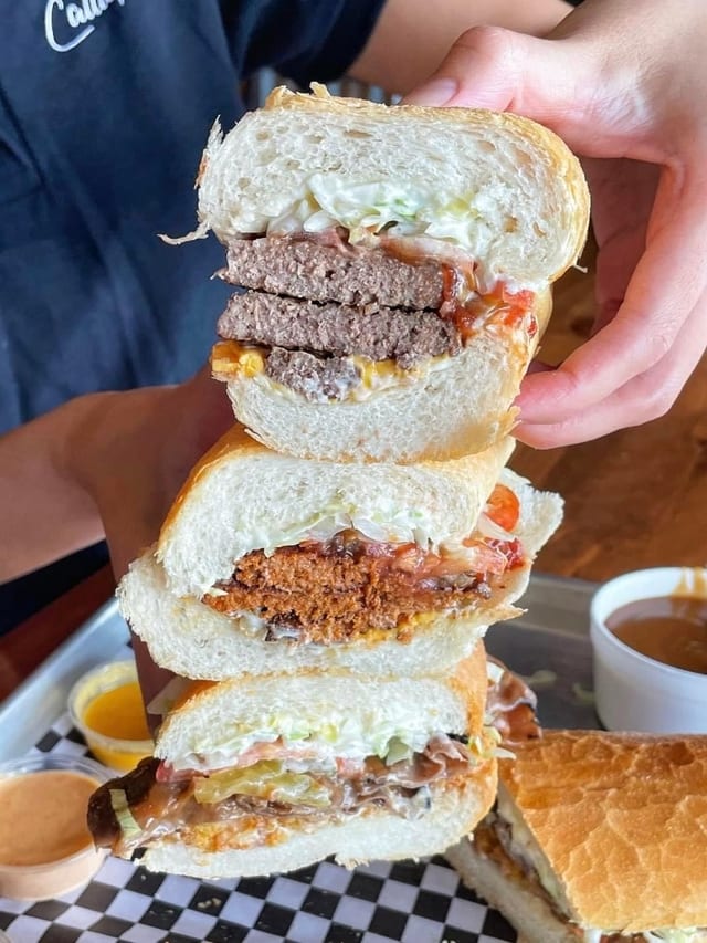 Large Cheeseburger Poboy.
